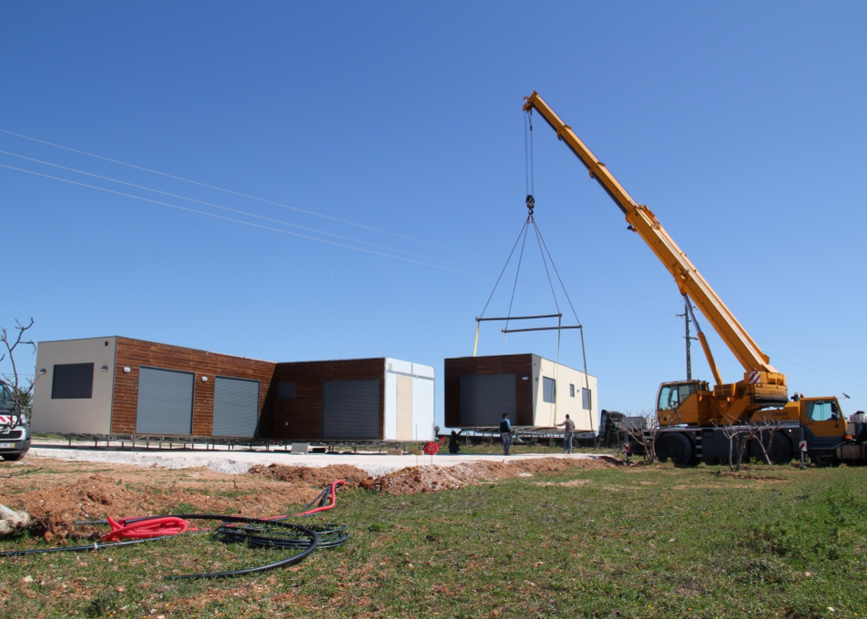Hausmontage vor Ort